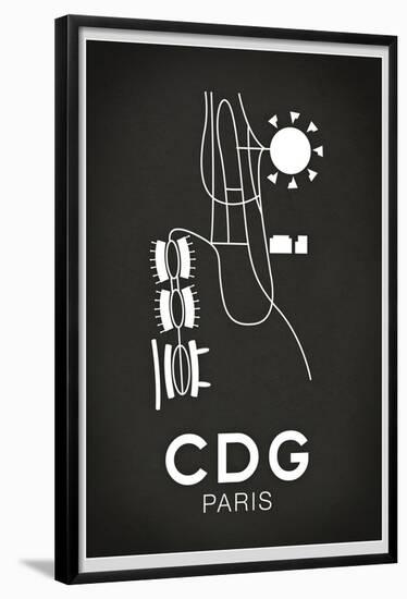 CDG Paris Airport-null-Framed Poster