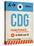 CDG Paris Luggage Tag 2-NaxArt-Stretched Canvas