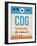 CDG Paris Luggage Tag 2-NaxArt-Framed Art Print