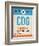 CDG Paris Luggage Tag 2-NaxArt-Framed Art Print