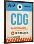 CDG Paris Luggage Tag 2-NaxArt-Framed Premium Giclee Print