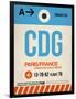 CDG Paris Luggage Tag 2-NaxArt-Framed Premium Giclee Print