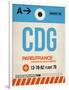 CDG Paris Luggage Tag 2-NaxArt-Framed Art Print