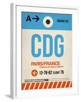 CDG Paris Luggage Tag 2-NaxArt-Framed Art Print