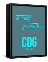 Cdg Paris Poster 1-NaxArt-Framed Stretched Canvas