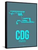 Cdg Paris Poster 1-NaxArt-Framed Stretched Canvas