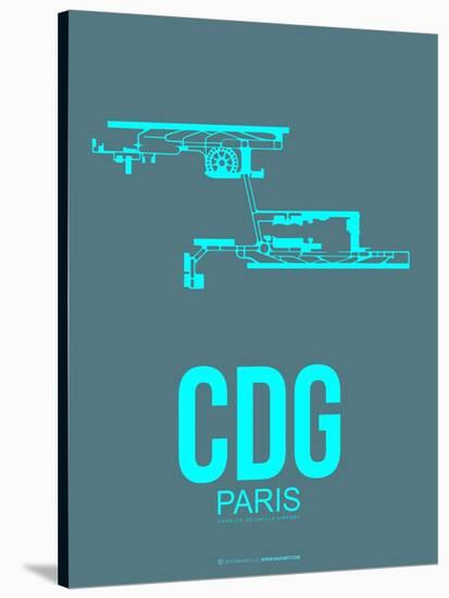 Cdg Paris Poster 1-NaxArt-Stretched Canvas
