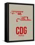 Cdg Paris Poster 2-NaxArt-Framed Stretched Canvas