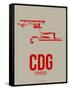 Cdg Paris Poster 2-NaxArt-Framed Stretched Canvas