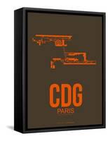 Cdg Paris Poster 3-NaxArt-Framed Stretched Canvas