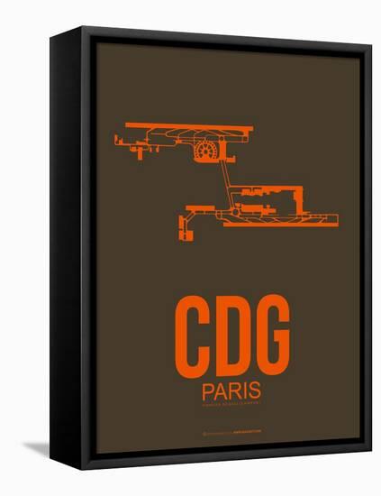 Cdg Paris Poster 3-NaxArt-Framed Stretched Canvas