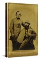 CDV Kit Carson & Spy Lafayette-C. Baker-Stretched Canvas