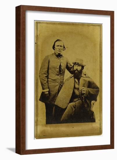 CDV Kit Carson & Spy Lafayette-C. Baker-Framed Art Print