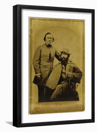 CDV Kit Carson & Spy Lafayette-C. Baker-Framed Art Print