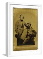 CDV Kit Carson & Spy Lafayette-C. Baker-Framed Art Print