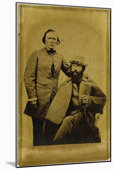 CDV Kit Carson & Spy Lafayette-C. Baker-Mounted Art Print