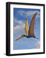 Cearadactylus Atrox, a Large Pterosaur from the Cretaceous Period-null-Framed Art Print