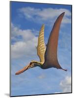 Cearadactylus Atrox, a Large Pterosaur from the Cretaceous Period-null-Mounted Art Print