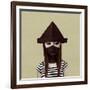 Ceci N'Est Pas Un Chapeau-Ruben Ireland-Framed Art Print