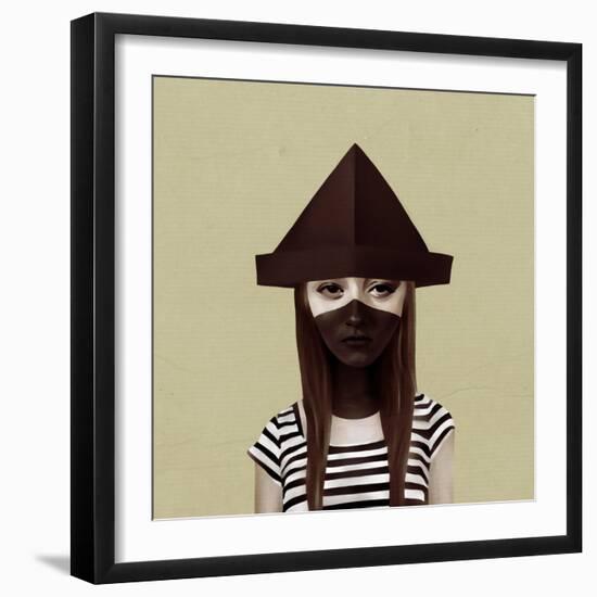 Ceci N'Est Pas Un Chapeau-Ruben Ireland-Framed Art Print