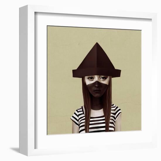 Ceci N'Est Pas Un Chapeau-Ruben Ireland-Framed Art Print