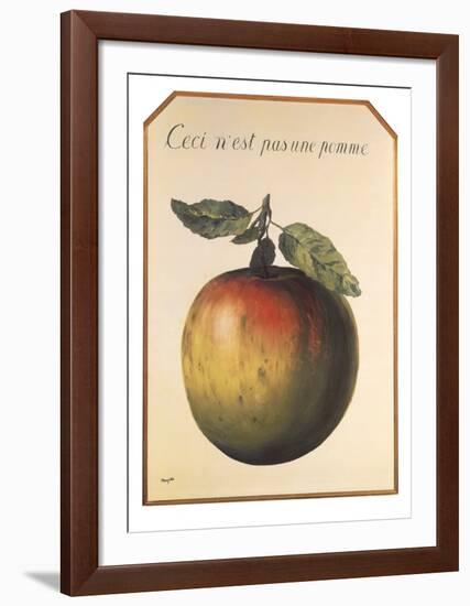 Ceci n’est pas une pomme-Rene Magritte-Framed Art Print