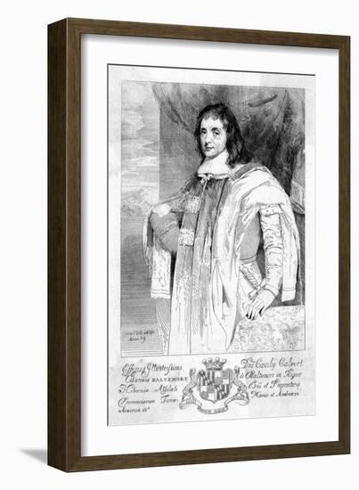 Cecil Calvert, First Lord Baltimore-null-Framed Art Print