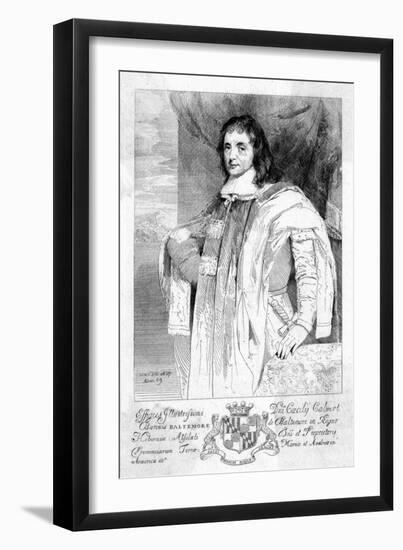 Cecil Calvert, First Lord Baltimore-null-Framed Art Print