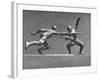 Cecil Howard's Sculpture of Two Men Fencing-Andreas Feininger-Framed Premium Photographic Print