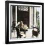 Cecil John Rhodes, British Colonial Administrator, on His Verandah Near Cape Town, C. 1900-null-Framed Photographic Print