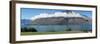 Cecil Peak seen from Glenorchy-Queenstown Road, Lake Wakatipu, Otago Region, South Island, New Z...-null-Framed Photographic Print