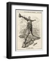 Cecil Rhodes Statesman Financier Imperialist. Caricatured as a Colossus Bestriding Africa-Linley Sambourne-Framed Photographic Print