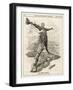 Cecil Rhodes Statesman Financier Imperialist. Caricatured as a Colossus Bestriding Africa-Linley Sambourne-Framed Photographic Print