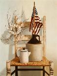 Chair with Jug and Flag-Cecile Baird-Framed Art Print