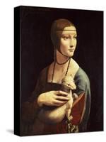 Cecilia Gallerani, Mistress of Ludovico Sforza, Portrait Known as Lady with the Ermine, c. 1490-Leonardo da Vinci-Stretched Canvas