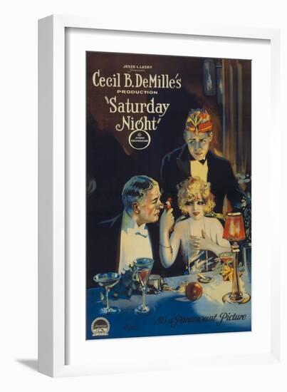 Cecille B. Demille's Saturday Night, c.1922-null-Framed Art Print