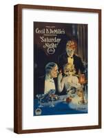 Cecille B. Demille's Saturday Night, c.1922-null-Framed Art Print