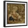 Cecrops' Daughters Finding Erichtonius, C.1632 (Oil on Panel)-Peter Paul Rubens-Framed Giclee Print