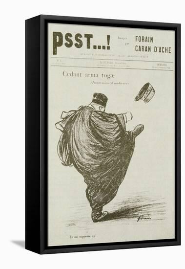 Cedant Arma Togae, No. 3, from 'Psst', 1898-Jean Louis Forain-Framed Stretched Canvas