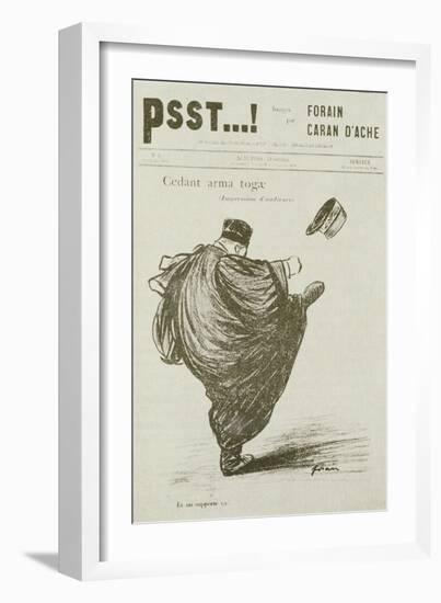 Cedant Arma Togae, No. 3, from 'Psst', 1898-Jean Louis Forain-Framed Giclee Print