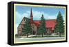 Cedar City, Utah, Exterior View of Cedar First Ward L.D.S. Chapel-Lantern Press-Framed Stretched Canvas