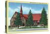 Cedar City, Utah, Exterior View of Cedar First Ward L.D.S. Chapel-Lantern Press-Stretched Canvas