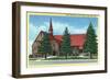 Cedar City, Utah, Exterior View of Cedar First Ward L.D.S. Chapel-Lantern Press-Framed Art Print