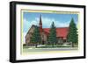 Cedar City, Utah, Exterior View of Cedar First Ward L.D.S. Chapel-Lantern Press-Framed Art Print