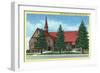 Cedar City, Utah, Exterior View of Cedar First Ward L.D.S. Chapel-Lantern Press-Framed Art Print