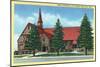 Cedar City, Utah, Exterior View of Cedar First Ward L.D.S. Chapel-Lantern Press-Mounted Art Print