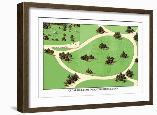 Cedar Hill Cemetery, at Hartford, Connecticut-J. Weidermann-Framed Premium Giclee Print