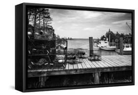 Cedar Island Harbor-Alan Hausenflock-Framed Stretched Canvas