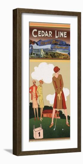 Cedar Line-Jane Travelin-Framed Art Print