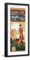 Cedar Line-Jane Travelin-Framed Art Print